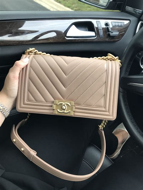 chanel boy black or beige